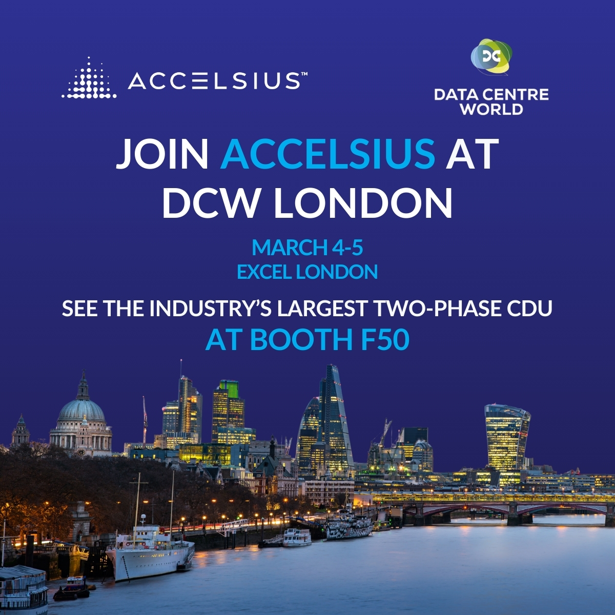 Headed to DCW London next month? 🇬🇧 If so, visit us at Booth F50 to see the industry standard for direct-to-chip cooling. We'll bring our NeuCool® MR250, the industry's largest 2-phase CDU.

We hope to see you there! #ai #sustainability #datacenters #liquidcooling