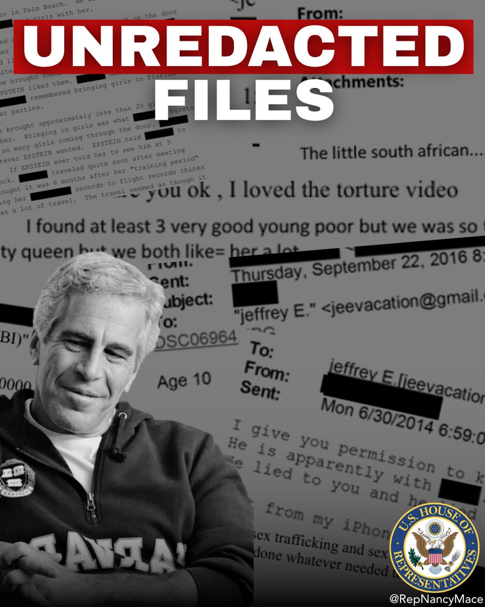 ICYMI: We're headed to the DOJ to review the UNREDACTED Epstein files. 

The ones they don't want YOU to see. Every name. Every message. Every sick detail they tried to hide. We're finding out EXACTLY who said what.

We will NOT be silent about what we find afterwards. All of it