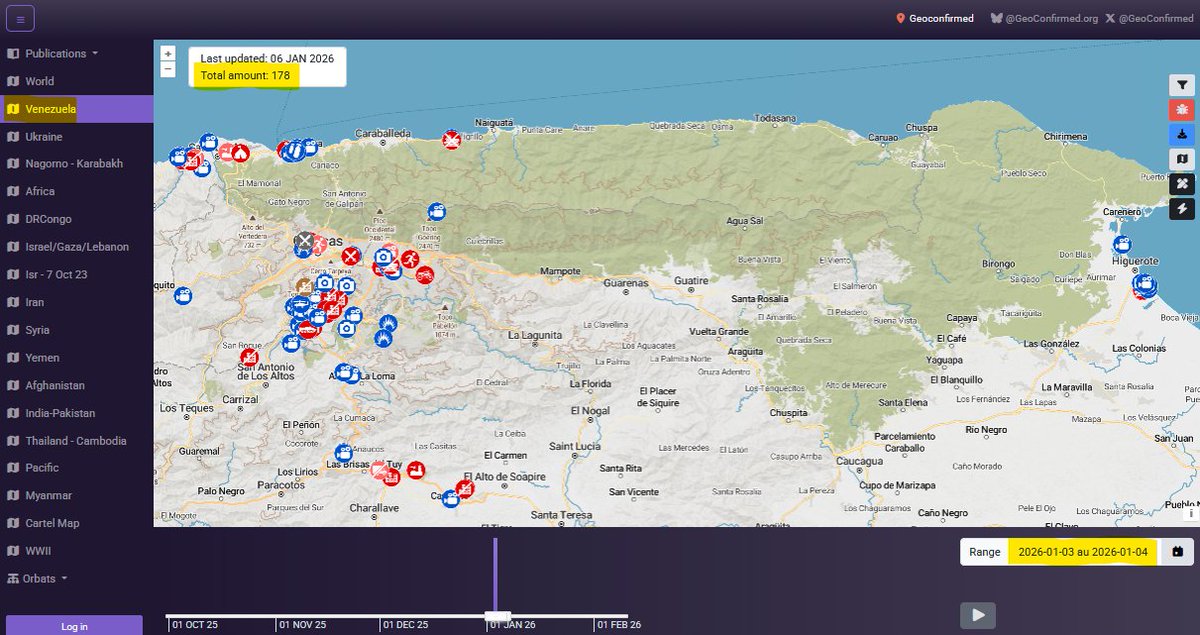 We have geolocated most of the key sequences from January 3rd on the GeoConfirmed platform. 4-5 crucial vids left to share. If you’ve spotted any new clips, send them my way!

Back to writing and creating some nice maps for you now! Might take a little time. :)