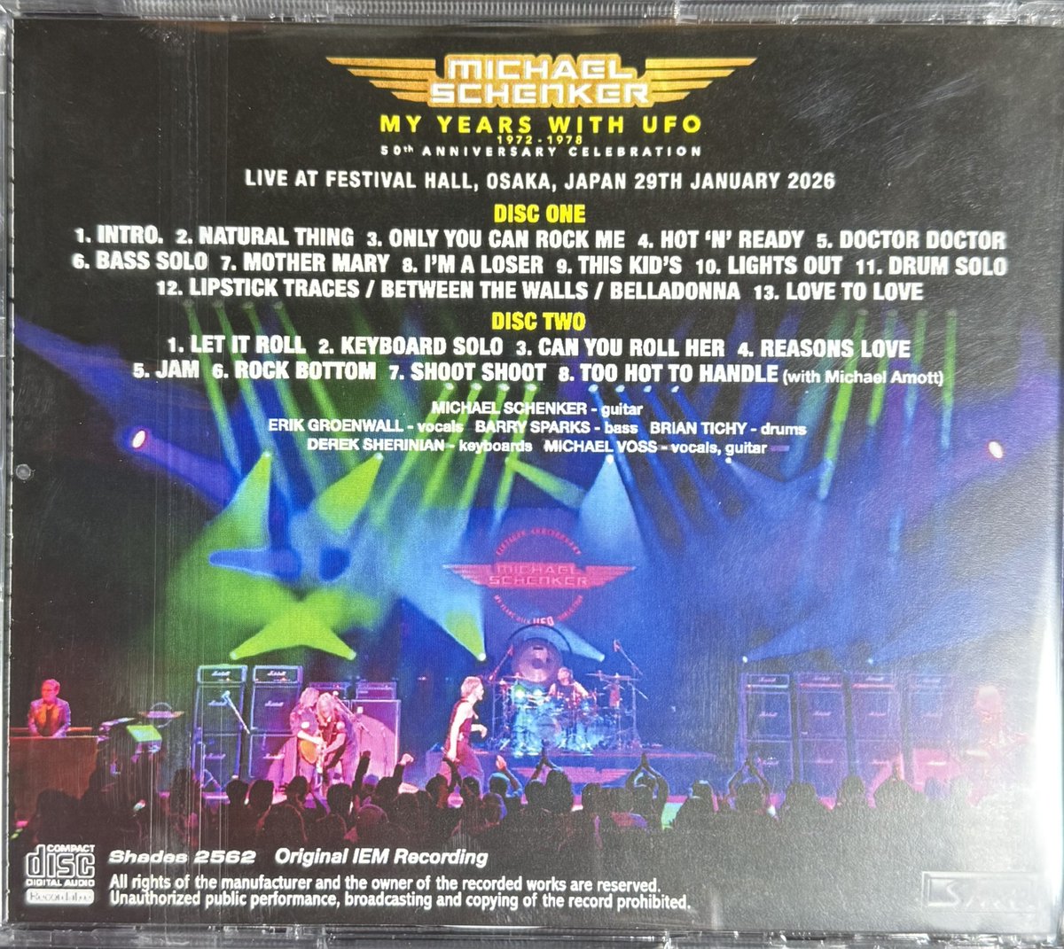Michael Schenker☆Osaka 2026 Original IEM Recording #NowPlaying