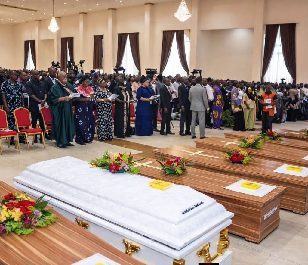 CHRISTIAN GENOCIDE IN NIGERIA 

Nigerian Catholics killed during Mass are laid to rest. Around 40–50 worshippers died in the June 2022 Owo in St. Francis Xavier church attack during Mass; authorities have accused suspected extremist militants, though no claimed responsibility.