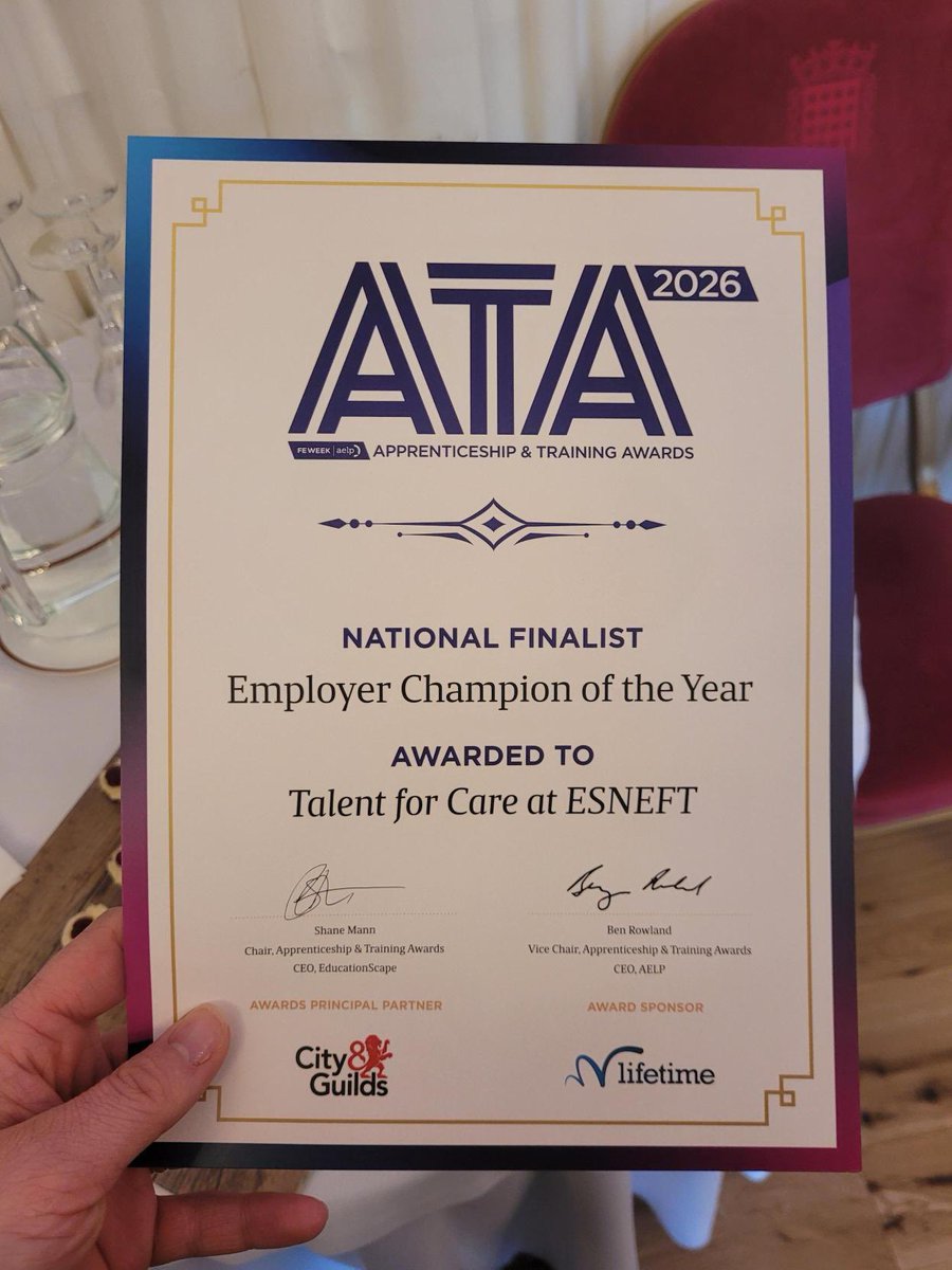ESNEFT Talent for Care tweet media