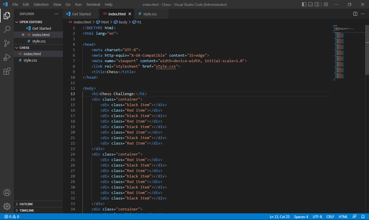 jamo__002's tweet image. In this challenge, we had to create a chessboard using CSS Grid. ♟️
#webdesign #programmer #css
@Wajiha_Niazi 
@CodeToInspire 
@f_forough