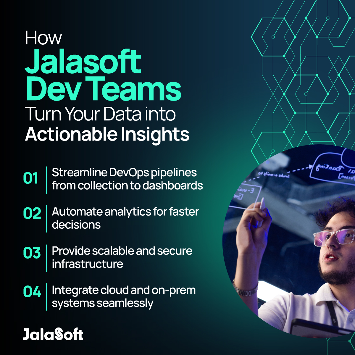 📊 Stop drowning in #data and start driving decisions!

Companies generate more data than ever but without the right insights, it’s just noise.

With a #nearshore partner managing your #dataengineering and DevOps pipelines, your team can focus on the core tasks of your industry.