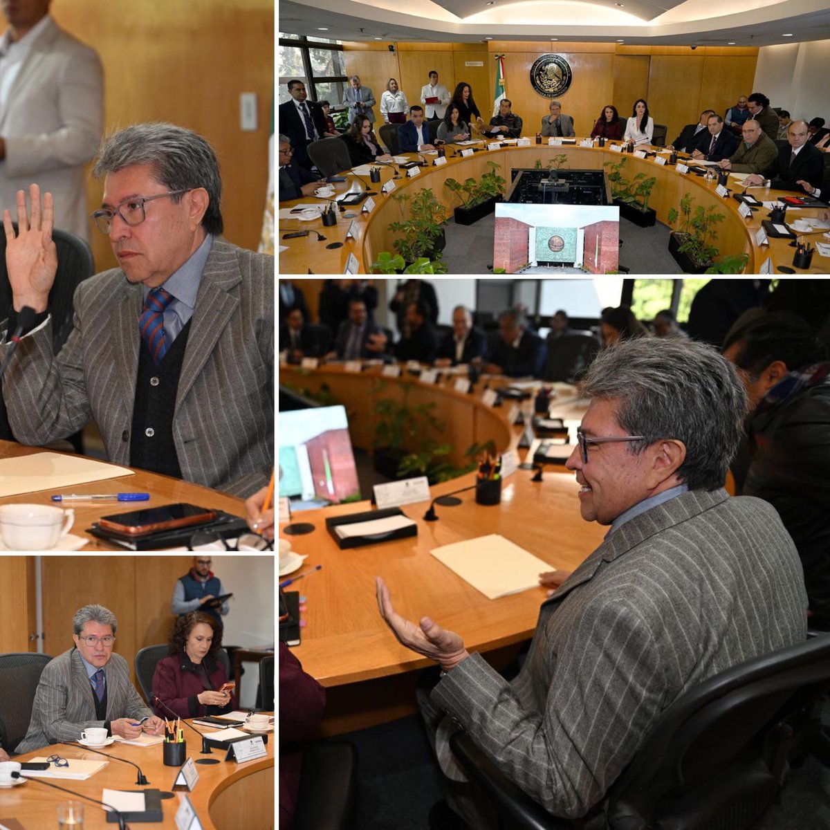 Celebramos reunión de la Junta de Coordinación Política de la Cámara de <a href="/Mx_Diputados/">H. Cámara de Diputados</a>,  para acordar la agenda de la semana: sesión solemne por el 111 aniversario de la Fuerza Aérea Mexicana y discusión, y en su caso aprobación, de 3 monedas conmemorativas del Mundial FIFA 2026.