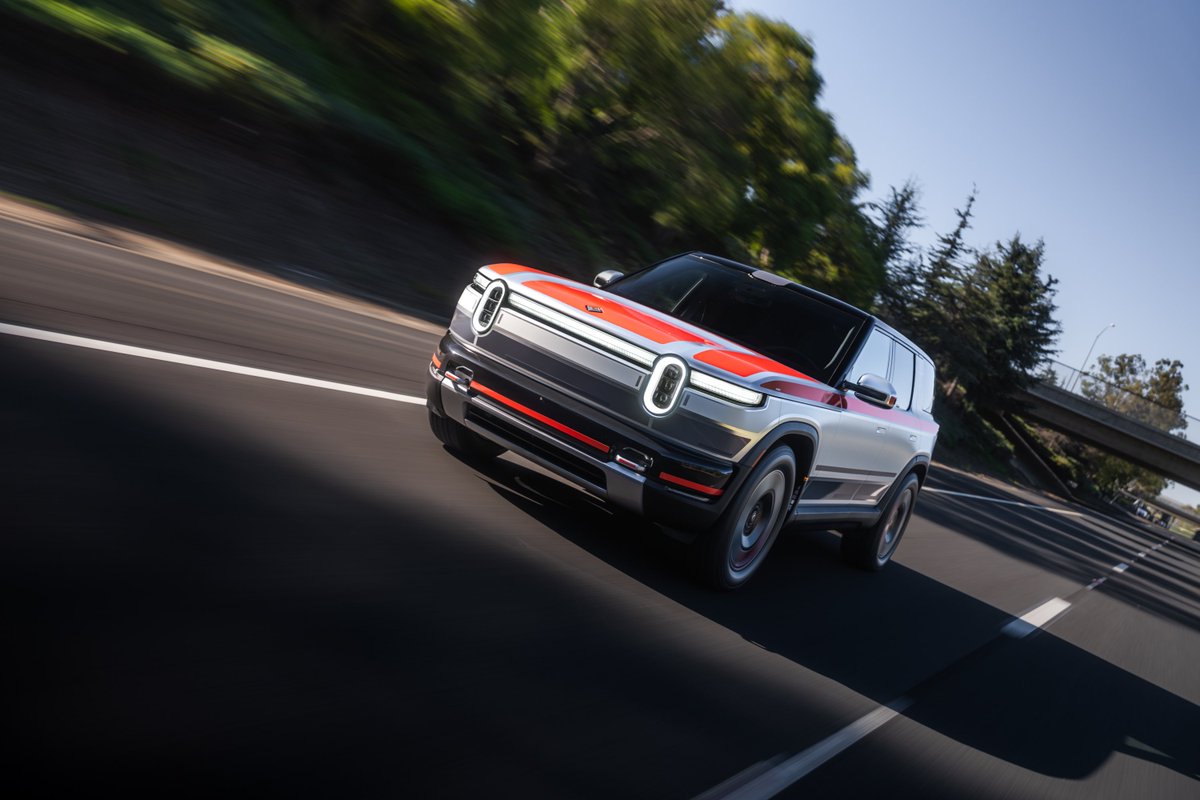 Rivian's tweet image. The wait is almost over. The first R2 variant, featuring dual motors and all-wheel drive, launches this spring. 

We’ll be sharing full details—pricing, options and more—on March 12. That’s just 4 weeks and 2 days from today. But who’s counting?

*Prototype vehicles shown. Final…