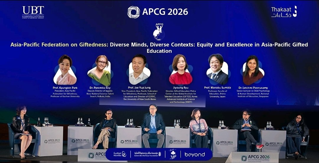 اليوم الثالث من المؤتمر الاسيوي التاسع عشر للموهبة والإبداع(APCG 2026):
من البيانات العالمية إلى النماذج التطبيقية في تعليم الموهوبين
<a href="/apcg2026/">The 19th Asia-Pacific Conference on Giftedness</a> 
<a href="/UBT_EDU/">جامعة الأعمال والتكنولوجيا UBT</a> 
#APCG2026
#Giftedness
#Gifted_Education

linkedin.com/posts/dr-saljo…