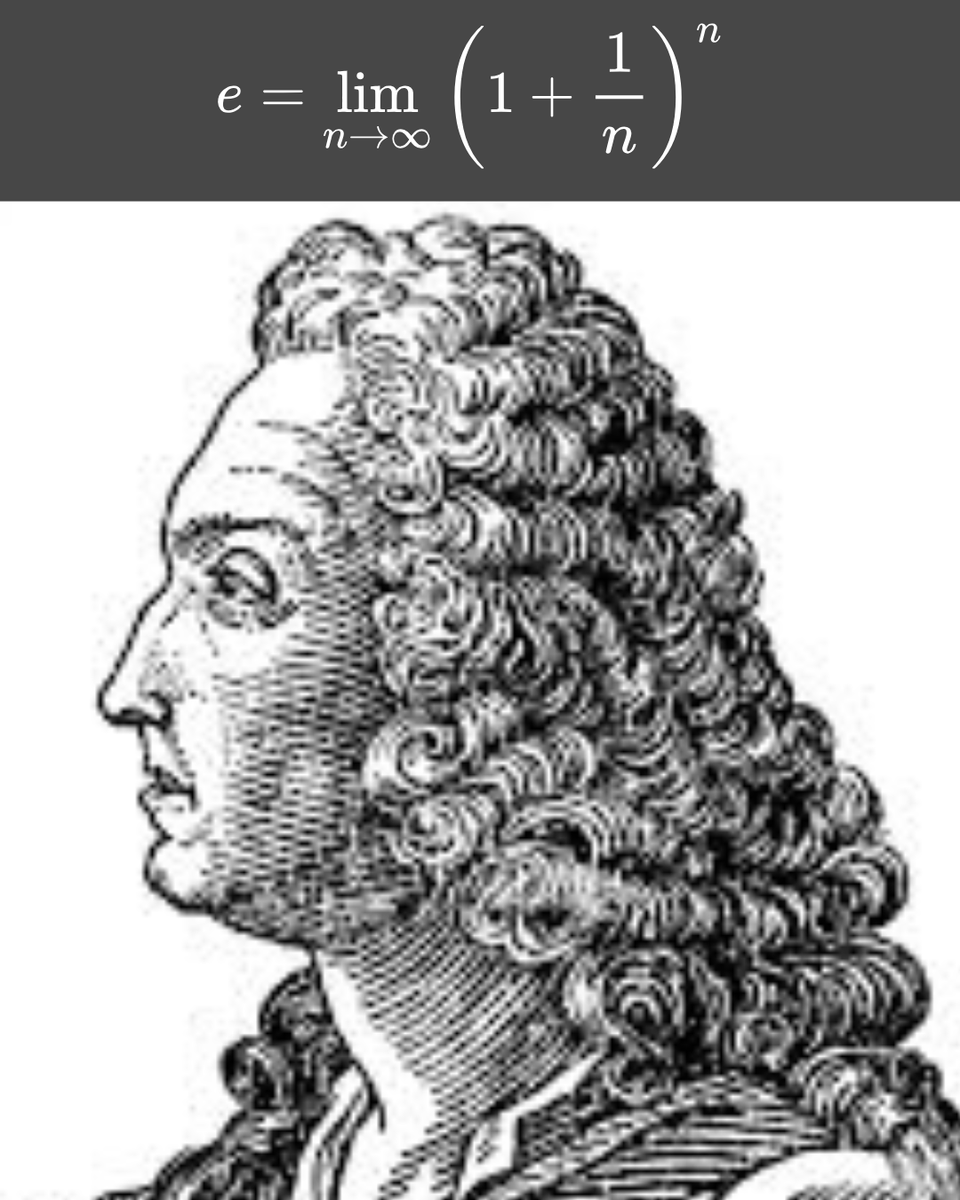 In 1683, the Swiss mathematician Jacob Bernoulli made an important discovery while thinking about money and interest. 

He was studying what happens when interest is added not just once a year, but again and again in smaller and smaller steps. As he followed this idea further, he
