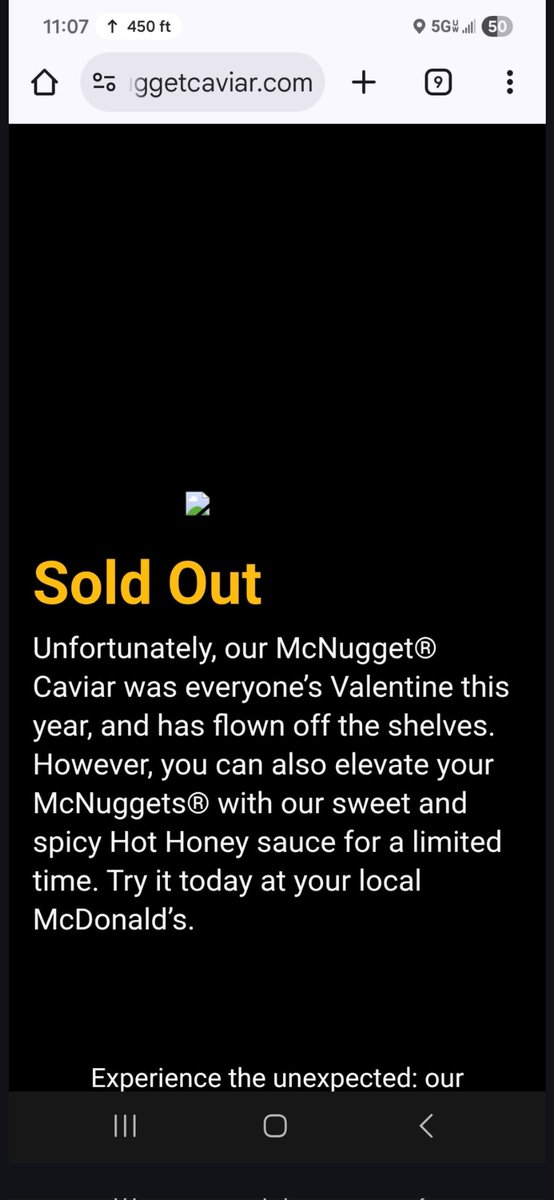 robert64380's tweet photo. @McDonalds @ParamountCaviar How were you sold out when the website crashed 30 secs before release...SCAMMMMM!!! McDonalds out here playing everyone. https://t.co/m3v8RFQZra