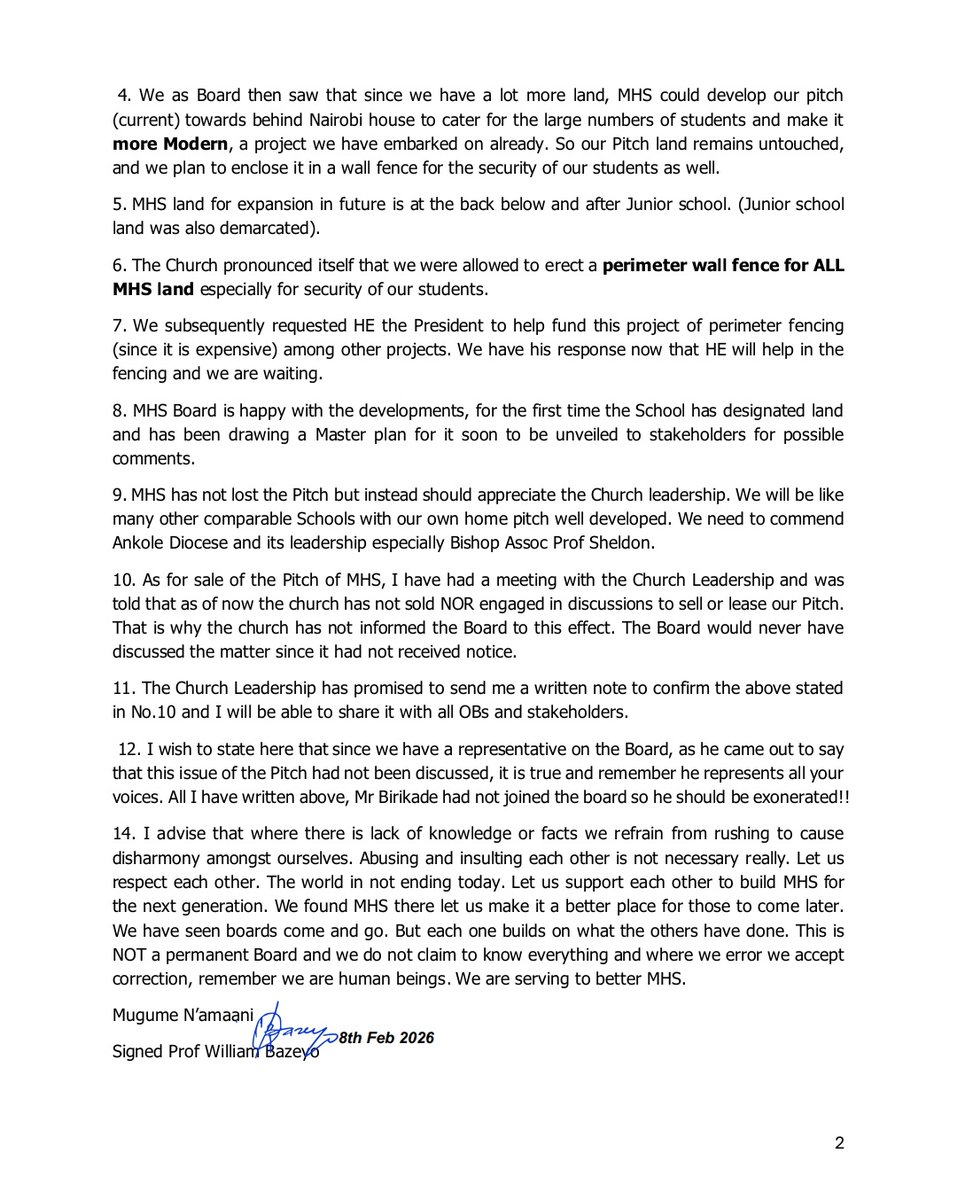 Mbarara High School Old Boys Assoc. (MHOBA) tweet media