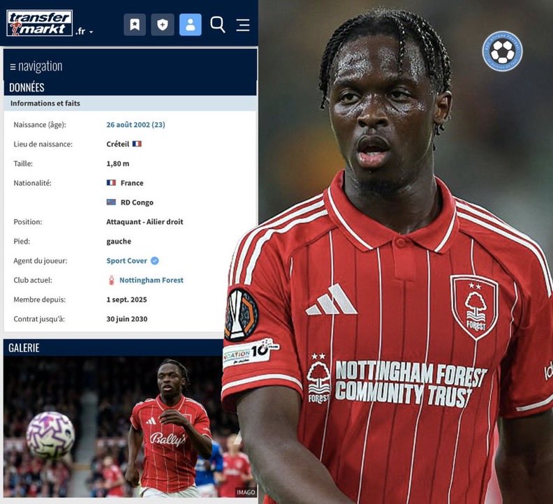 BREAKING🚨

Dilane Bakwa🇫🇷🇨🇩  Transfermarkt 2nd Nationality has been updated from Congo Brazaville🇨🇬 to DR Congo🇨🇩

This could be Implying to a potential Switch to Les Leopards🐆

We’re waiting patiently⌛️