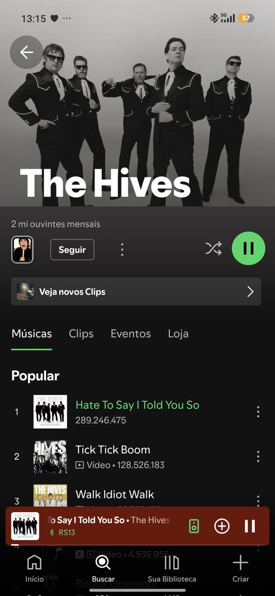vou tomar coragem pra ouvir mcr mas primeiro THE HIVES