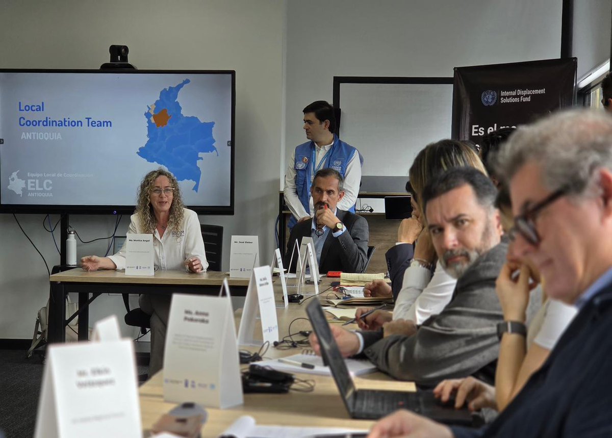 onucolombia's tweet photo. La articulación fortalece la acción y potencia los resultados en beneficio de las personas desplazadas. Gracias al Equipo Local de Coordinación en #Medellín por las ideas y la conversación para seguir avanzando en soluciones duraderas que transformen vidas en contextos urbanos. https://t.co/Q3bcRUcgAZ