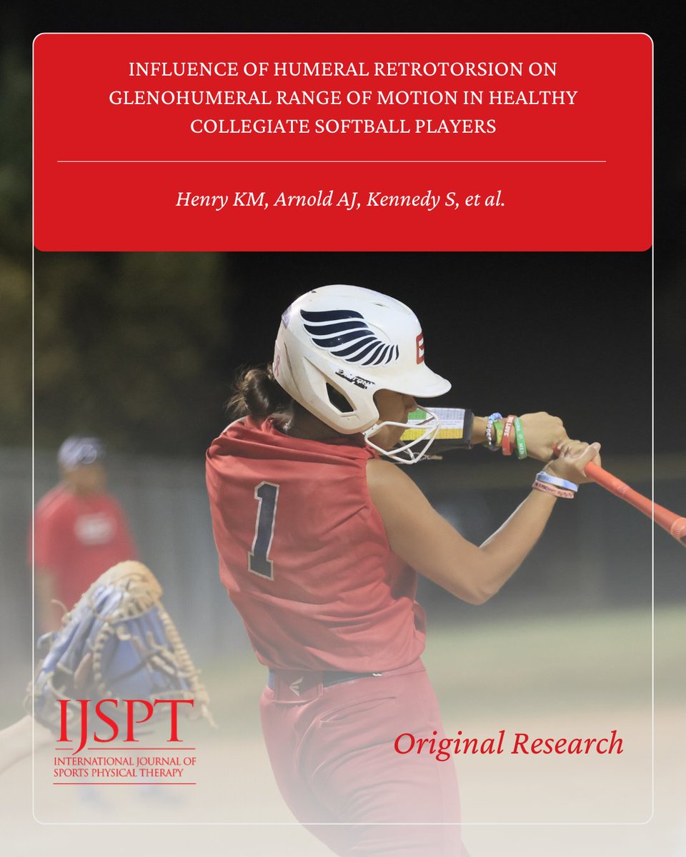 Do IR deficits really exist in overhead athletes? This study suggests they may not - if humeral retrotorsion is factored in. 📏 A must-read for anyone in #ThrowingSports or working with the #OverheadAthlete.📖 Read &amp; share: ijspt.scholasticahq.com/article/155469…

<a href="/nmyers02/">Natalie</a> @CraigGarisson10