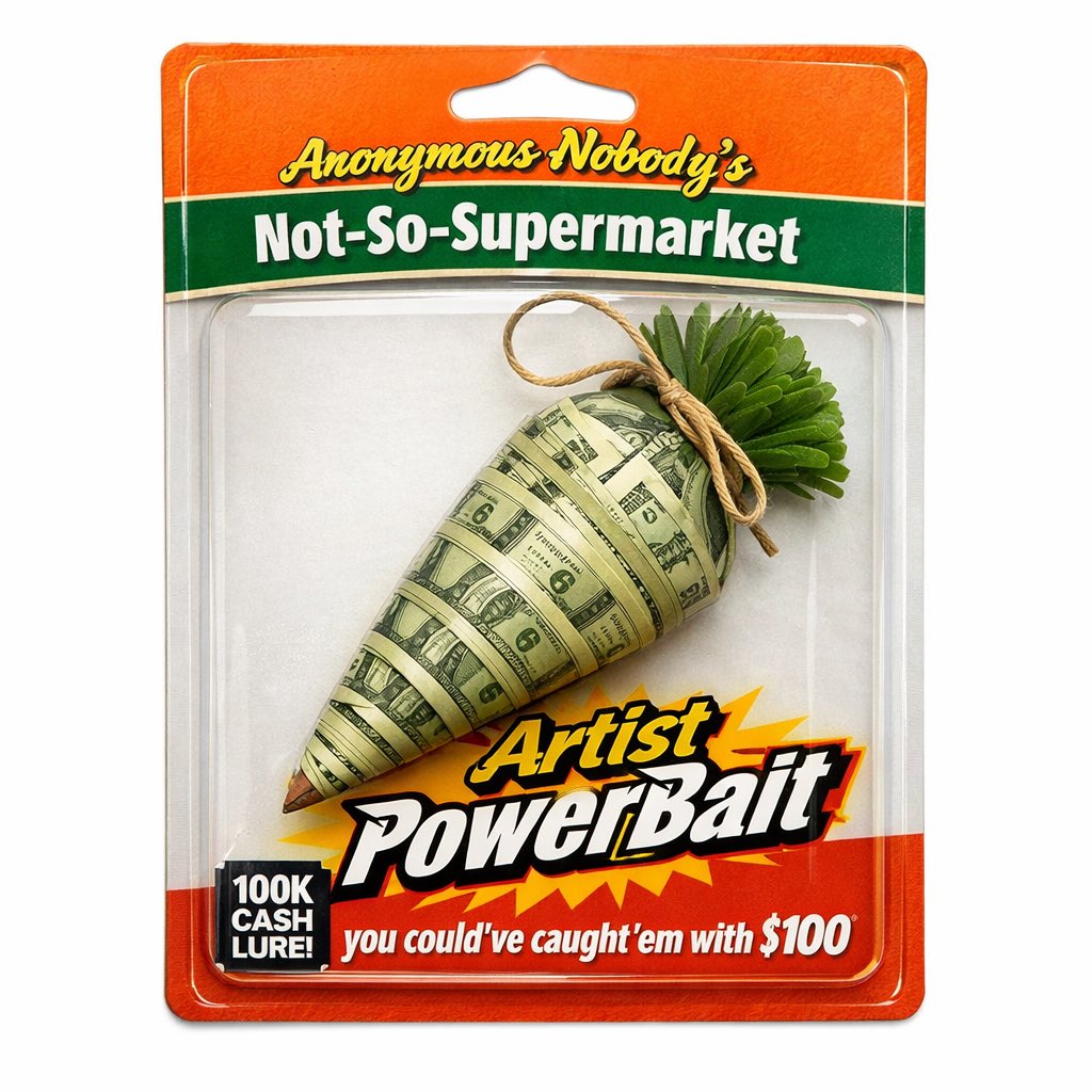 There’s no better way to control an artist’s brain than with money. 

Doesn’t work on me though.