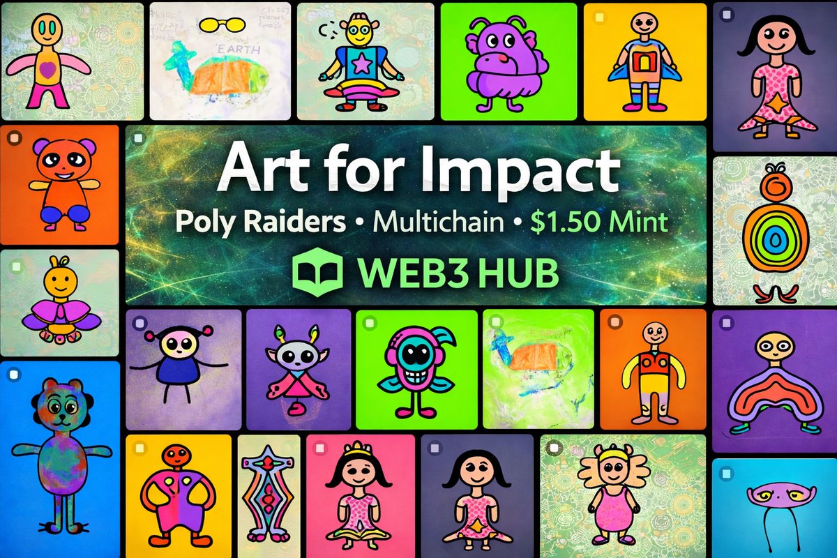Impact shouldn’t be gated behind high costs or complexity.

<a href="/polyraiders/">Poly Raiders Mint is LIVE!.tgn</a> is a multichain art &amp; impact project designed to be accessible to everyone:

🟣 Launched on Polygon
🔵 Expanded to Base
💸 Mint price: $1.50

Each mint helps fund education, hygiene access, and essential