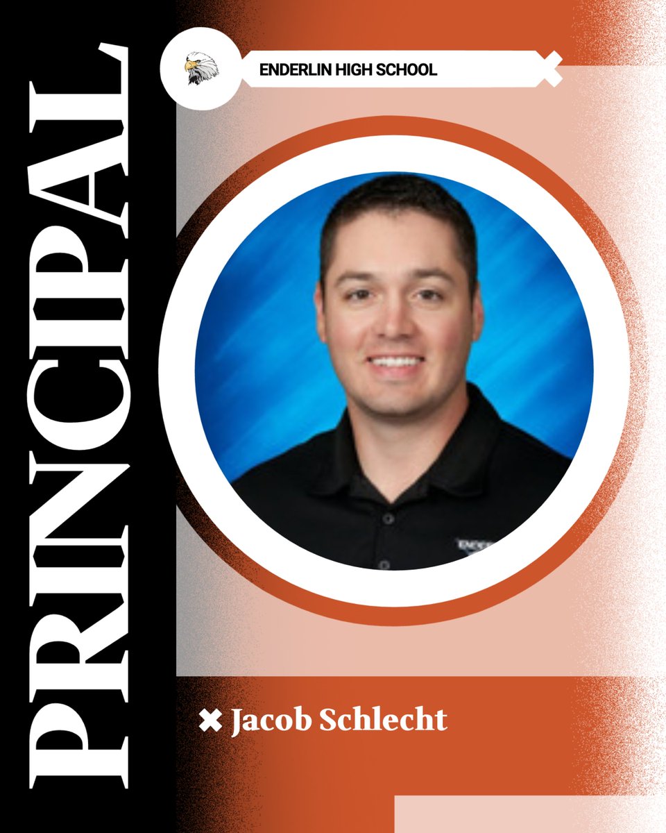 Enderlinad's tweet photo. We welcome Mr. Schlecht to a new role at Enderlin Area School, as our 7-12 principal. 

Mr. Schlecht has taught Science in Enderlin for 9 years and also served as our Dean of Students for 3 years. He has coached golf for all 9 years, and will continue in that role. https://t.co/a0dQwkETt2