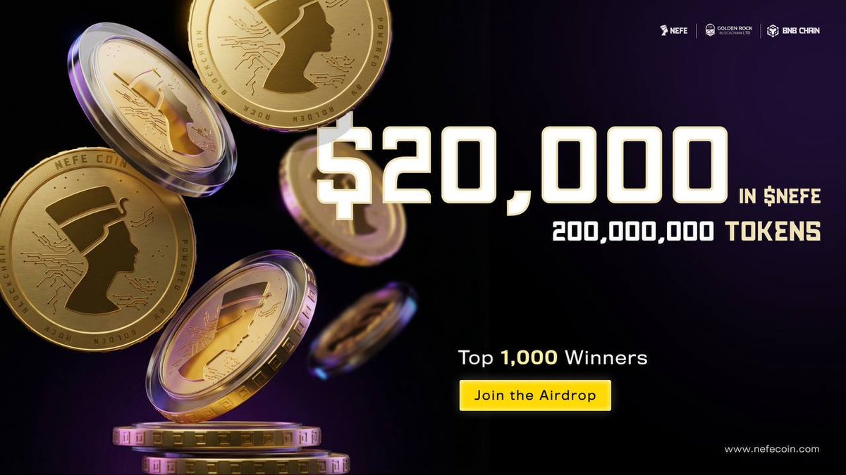 🚀 $NEFE GIVEAWAY + AIRDROP EN VIVO 🚀

La adopción real no viene del hype.
Viene del uso real… y de recompensar a quienes llegan primero 👀💚
👉 $NEFE está pensado para el día a día:
🍽️ pagos
✈️ viajes
🎟️ accesos
💳 gasto cotidiano

Un token diseñado para usarse una y otra vez,