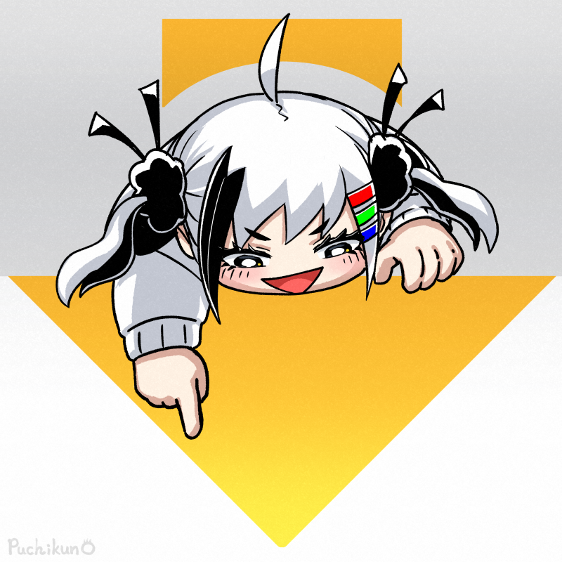 「おはモノチ 「下に注目だっち!」 #MonochiProject」|ぷちくん/puchikun（絵師）のイラスト