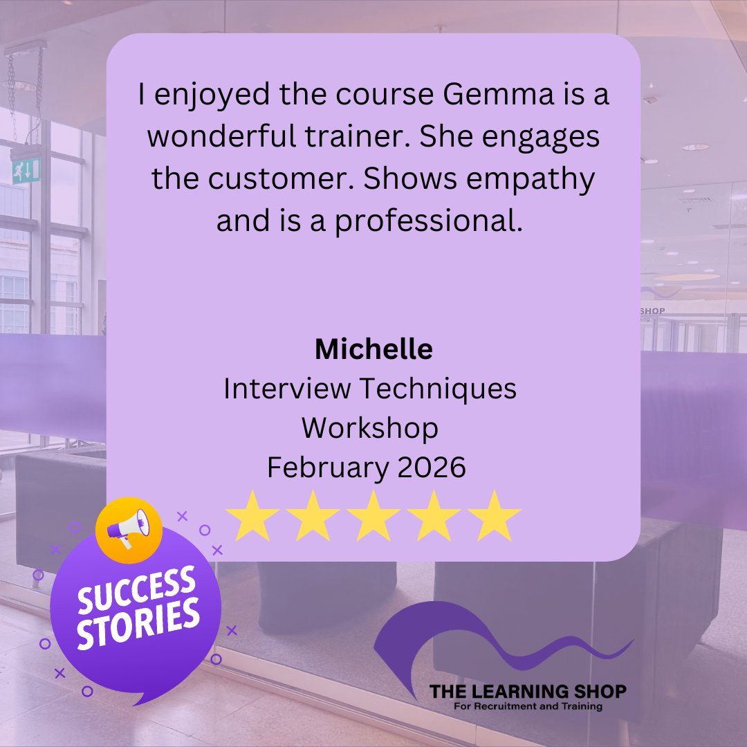 UKLearningShop's tweet image. Kicking off the new year strong! ⭐
We’ve loved the fantastic feedback since returning from the Christmas break.
From Customer service and Interview Techniques Workshops to 1-to-1 CV Appointments, it’s been great to support so many of you on your career journeys🥰
#CareerSupport