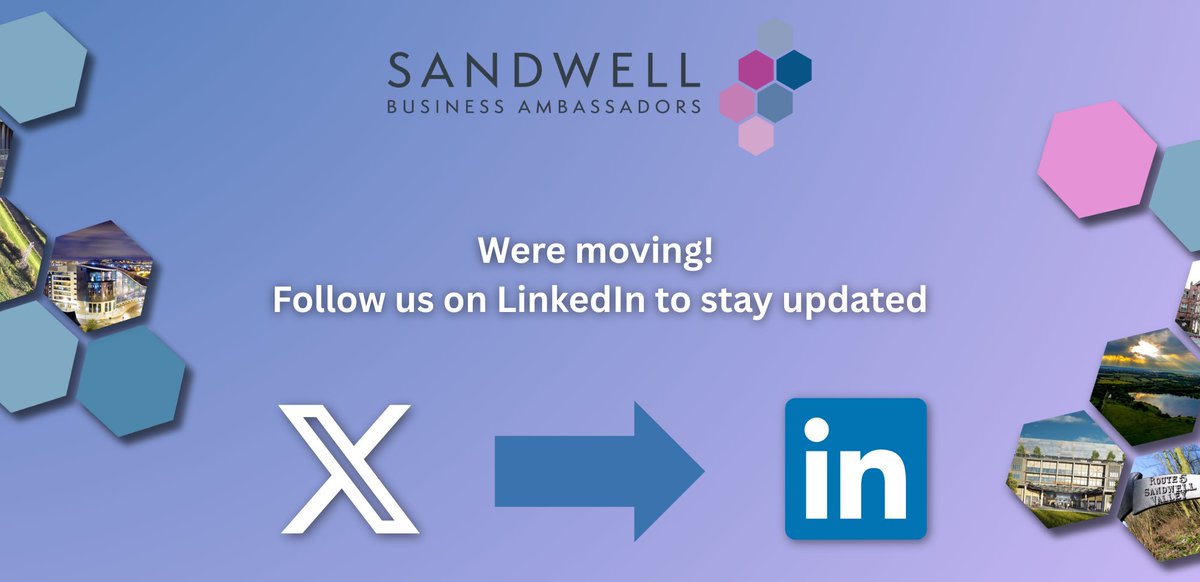 Sandwell_BA's tweet photo. We’re moving away from X and focusing our updates on LinkedIn.

Follow us there to stay connected with the Sandwell Business Ambassadors network and latest news: https://t.co/AVUeimTjo5 https://t.co/boTRE38ZMD