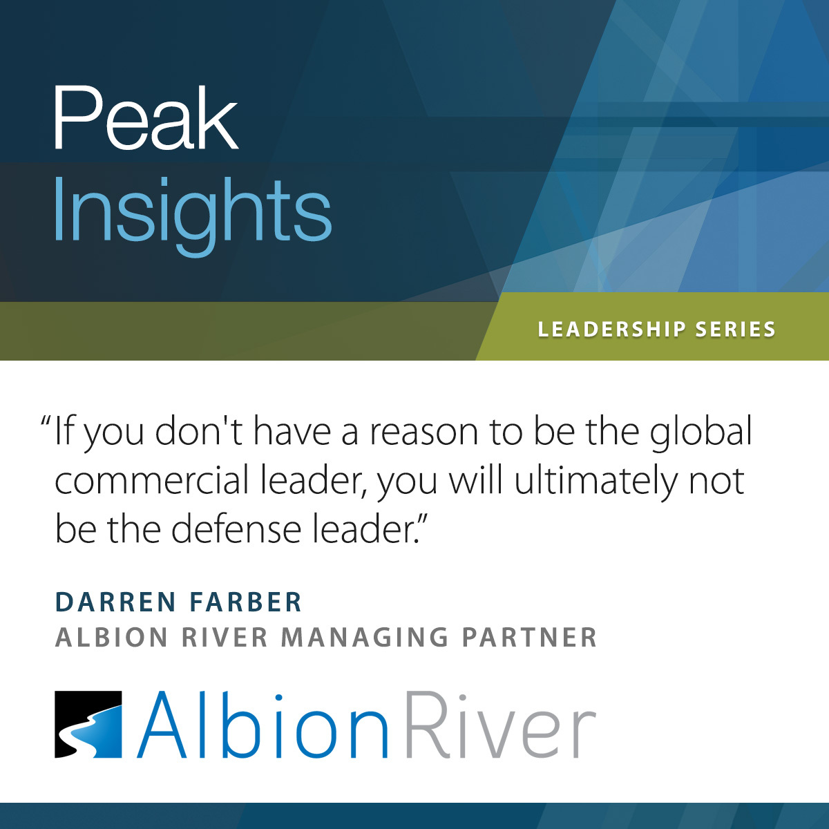 I recently hosted Darren Farber of Albion River to discuss long-term ownership in the defense industrial base and how his government and private ownership experience drives execution and capital discipline for mission-critical defense tech. Watch now: tinyurl.com/ywv5hcke