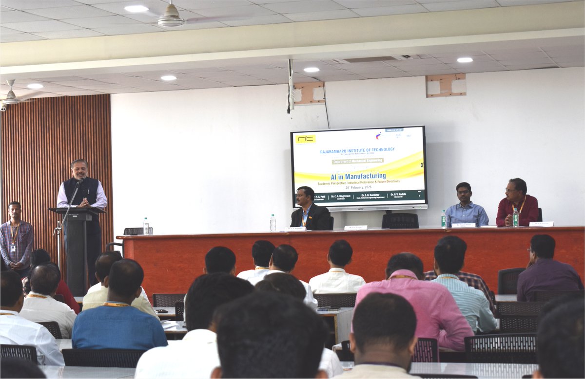 ritindia1983's tweet image. The Department of Mechanical Engineering, RIT, successfully organized a One-Day Faculty Development Program on “Artificial Intelligence in Manufacturing: Academic Perspective, Industrial Relevance &amp;amp; Future Directions.”

#RIT #MechanicalEngineering #FDP #ArtificialIntelligence