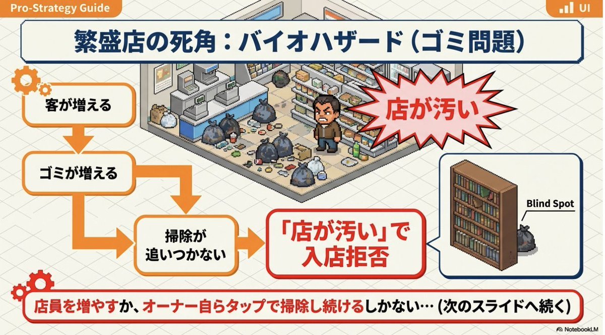 moritto_game's tweet photo. 開店コンビニ日記は、迫り来る客とその汚客が落としていくゴミと戦う、コンビニ経営ゲームです(だいたい合ってるけど違う https://t.co/eJQIDnFLfb