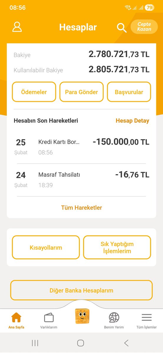Kendi kartımı ödedim 2 tane de sizden odiyeyim (sadece ödemesi geçmiş ve çok yüksek olmayan ödemeler.)