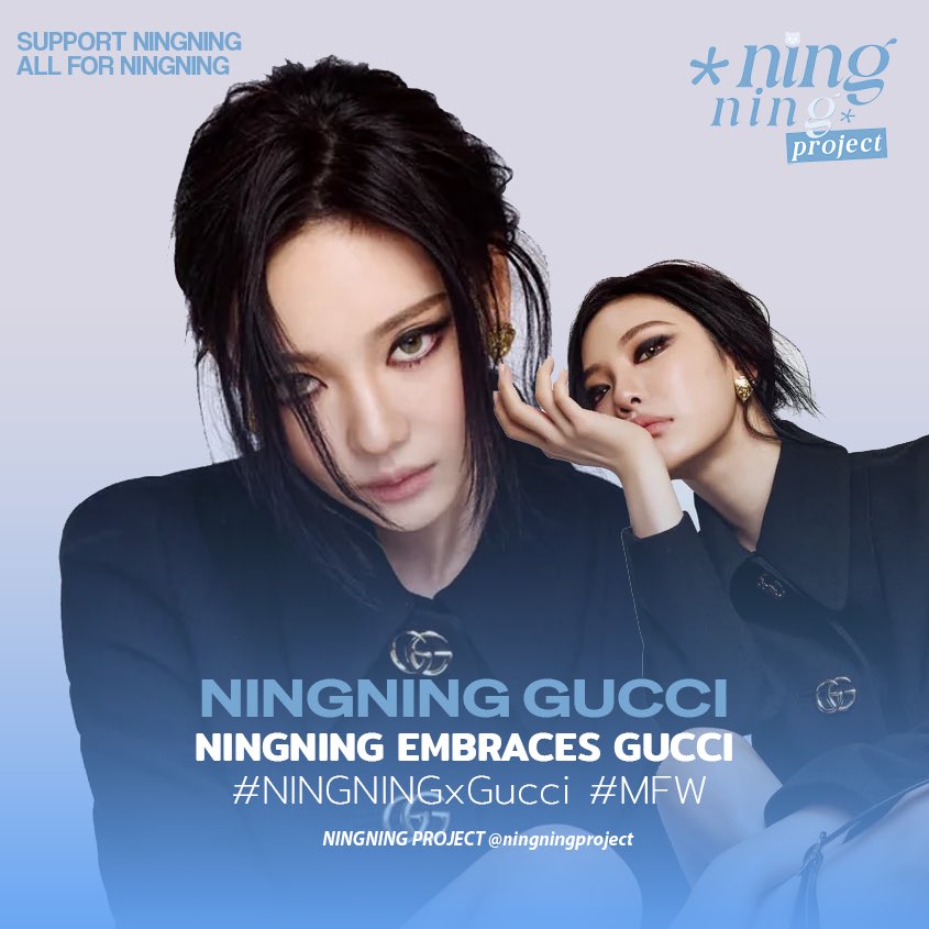 ningningproject's tweet photo. ROUND 2 KEEP TREND
KINDLY DROP THE TAG WITH CAPTION

123 MENTIONS
RT 123 TWEETS

NINGNING EMBRACES GUCCI 
#NINGNINGxGucci #MFW https://t.co/MFVL24ydH2