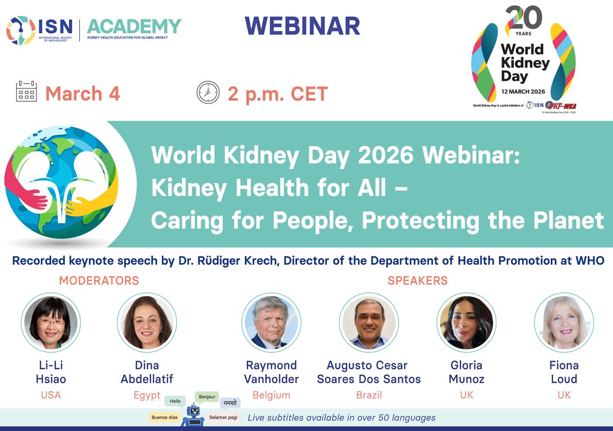 Int Society of Nephrology tweet media