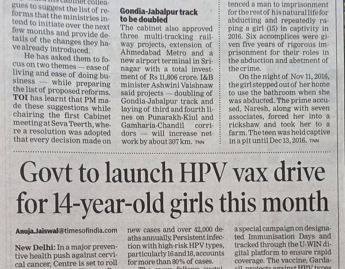 drswapgautam's tweet photo. A landmark step towards a #CancerFreeFuture 🙌 : the Government’s HPV vaccination drive for young girls is a powerful move to prevent cervical cancer before it even begins 💉✨
Prevention is the best cure, and this initiative will save thousands of lives every year : truly a game-changer for women’s health in India 🇮🇳💙
#HPV #CervicalCancer #PreventionFirst #PublicHealth
#MedTwitter
#DrSwapnilGautam