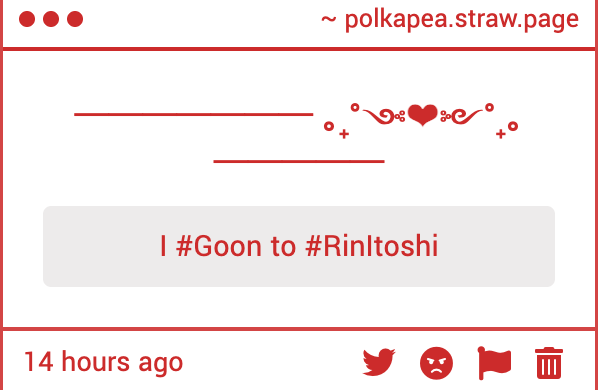 ummmm can i ban you for misinfo??? you mean WE #goon to #RinItoshi 🤤🤤🤤