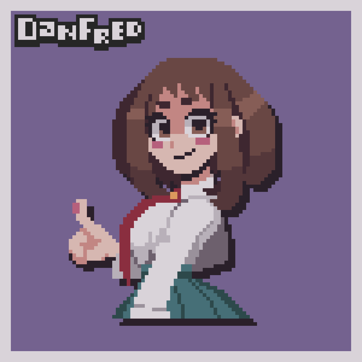 dannyalfred_89's tweet photo. Ochako Uraraka
De #myherocademia 

#pixelart | #ドット絵 | #麗日お茶子 | #MHA https://t.co/vUm6q1UZPD
