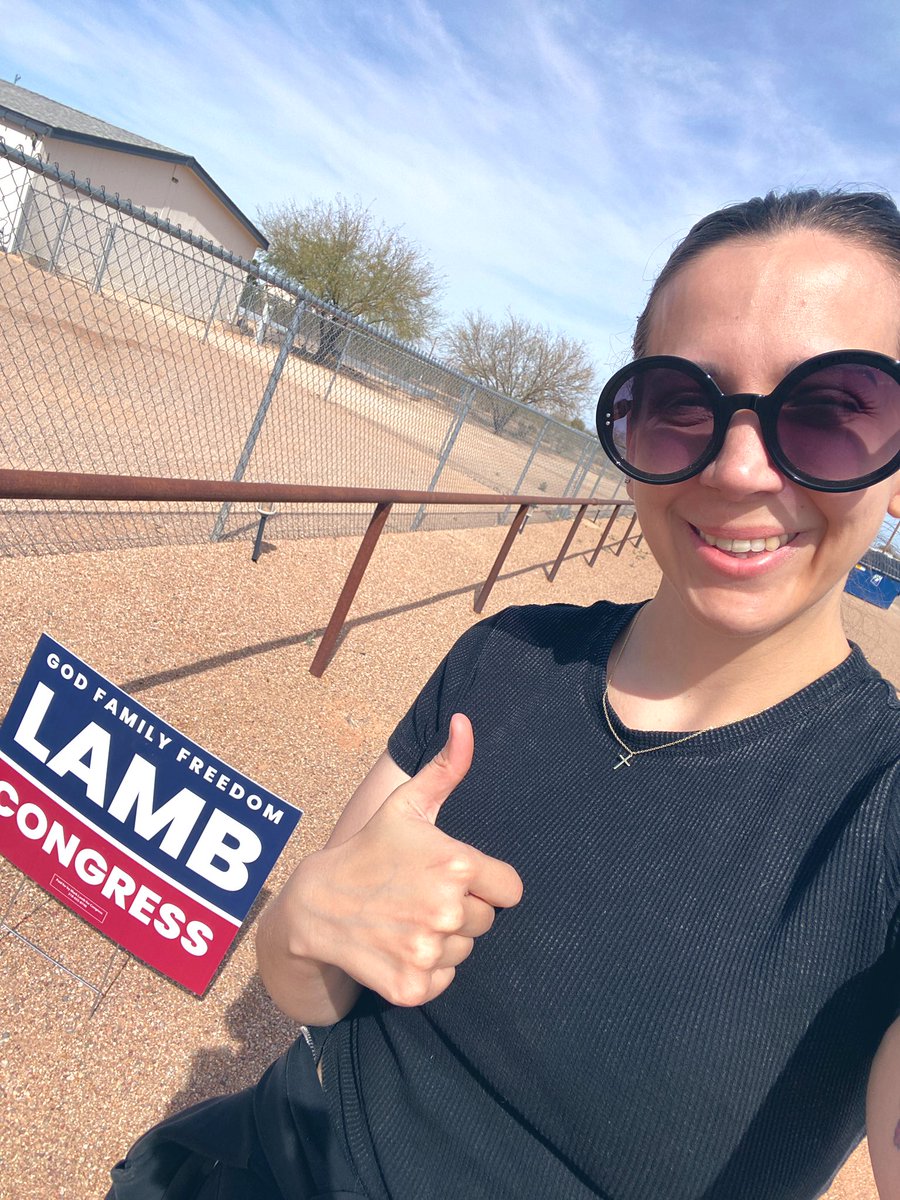 MonicaCara1776's tweet photo. New yard sign! 🪧🇺🇸 @sherifflamb1 #LambforCongress #GodBlessAmerica #GIGATT https://t.co/5cZ8SR1ejn