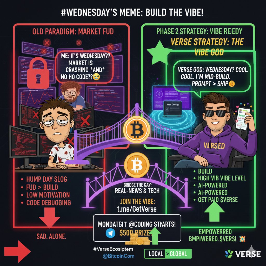 EliteMoonl03's tweet image. It's Wednesday, my Verse-ans! 🐸
The 'Traditional Coders' are still debugging line 402. The 'Vibe Gods' just prompted a whole UI while sipping coffee. We are not the same. 💅🚀 #VibeCoding #NoCodeVibes