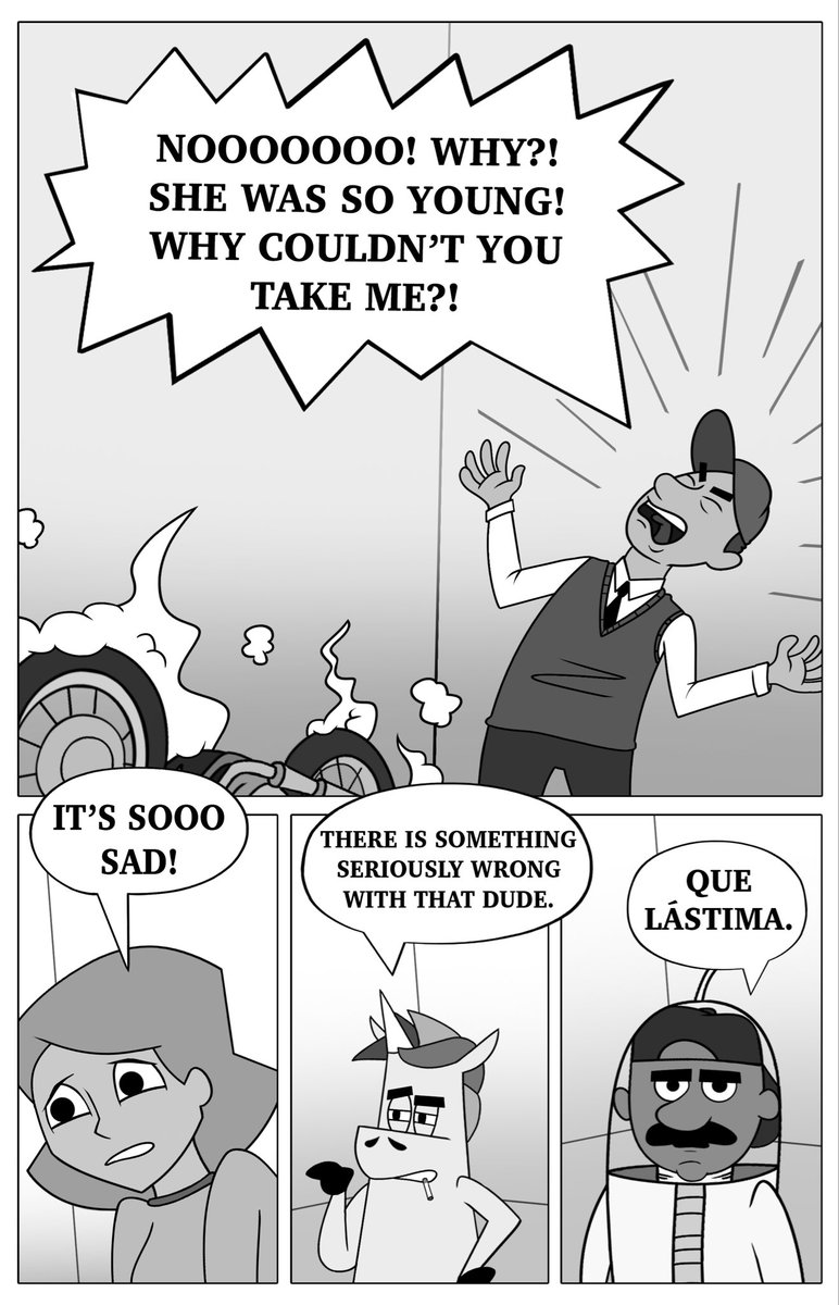 From Zone #2 Trapped in a Box. A tribute to Twilight Zone S3E14 Five Characters in Search of an Exit
Trapped in a room &amp; the only way out is up. The Captain, attempts to ride up the walls to freedom… On his motorcycle.
globalcomix.com/read/a4695620-…👈🏻🦄
#indiecomics #comicbooks #comics