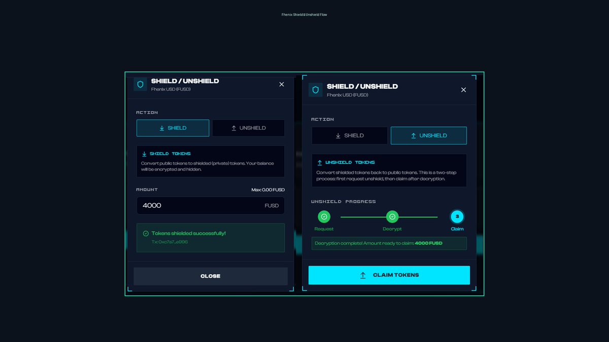 HanumD3e's tweet photo. Just tried the @fhenix testnet using a shielded stablecoin.
From deploying the token → shielding → unshielding → decrypting → claiming tokens — everything worked smoothly.
Excited to see how confidential DeFi powered by FHE will evolve. 🚀
#Fhenix #FHE #PrivacyBlockchain #Web3