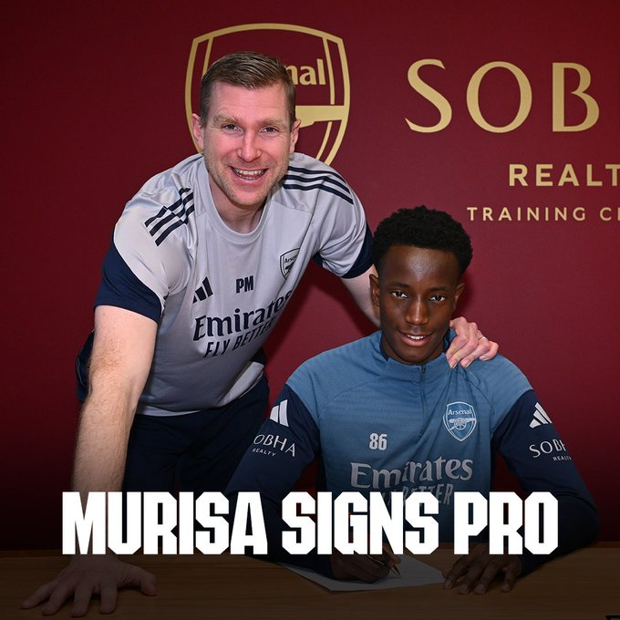 Zimbabwe youngster Teshaun Murisa signs first professional contract with Arsenal #MaGunners