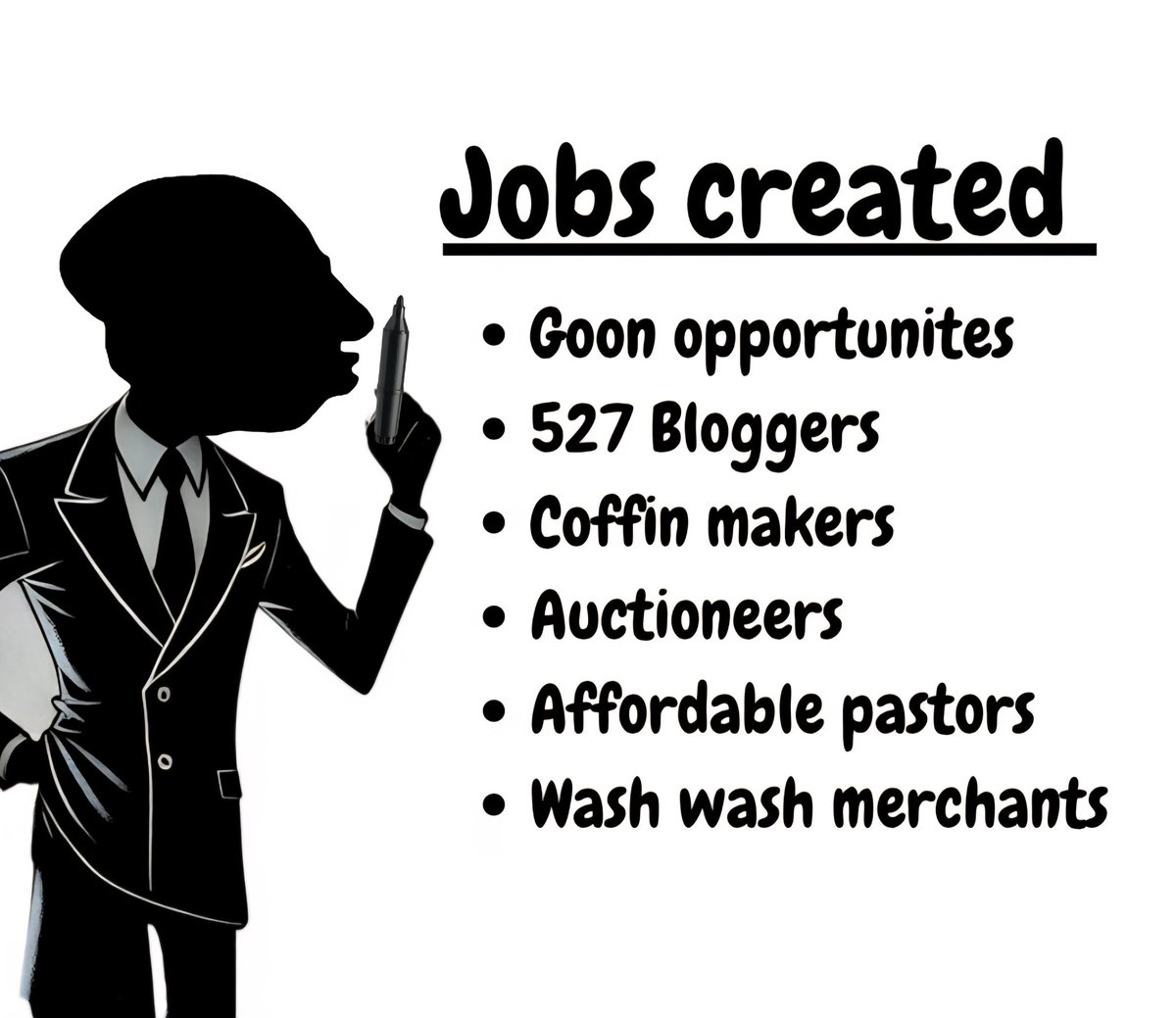 Ukweli usemwe Ruto has created jobs. #RutoMustGo