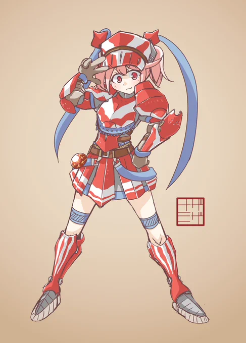 #唐突に5年前の絵を載せる見た人もやる ザザミ装備サザナミ