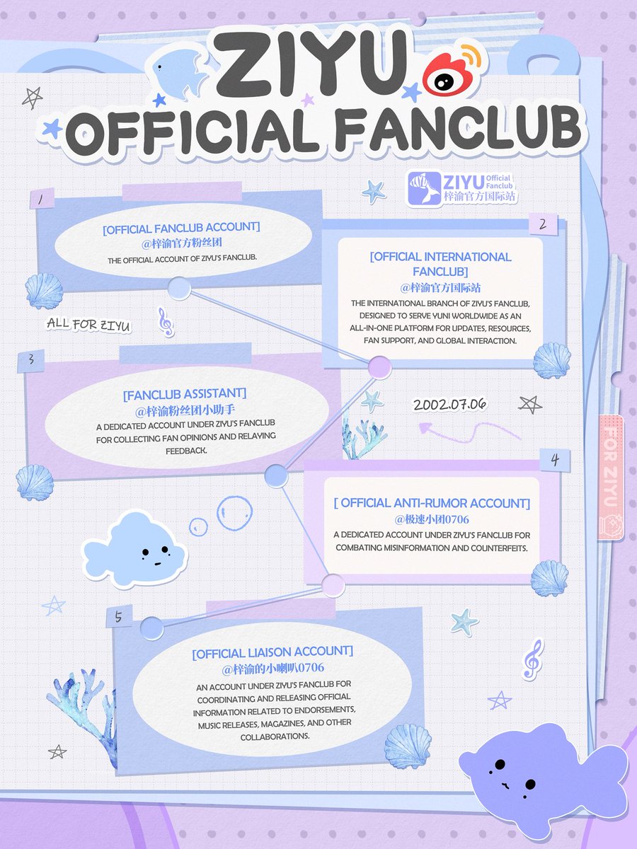 This is a dedicated platform created exclusively for Ziyu and Yuni worldwide,

serving as an all-in-one hub for updates, resources, fan support, and global interaction.

We will provide real-time access to;
✅ Ziyu’s latest news and events (new releases, commercial