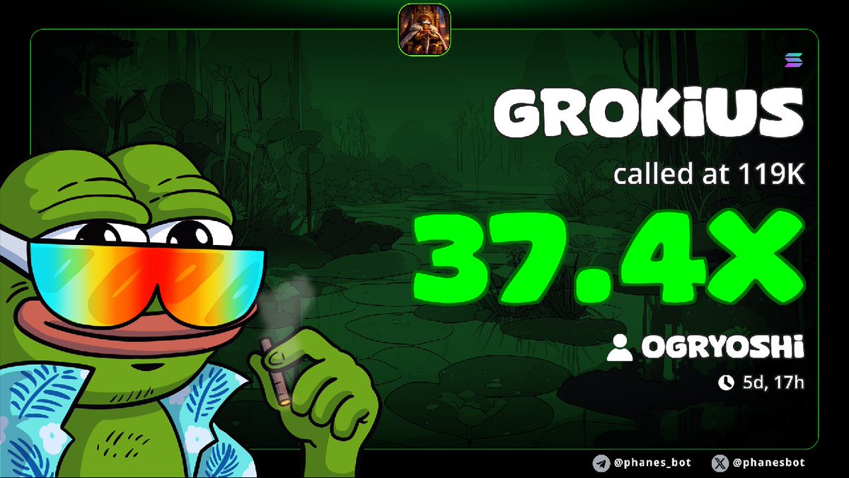 OGRyoshi's tweet photo. Grokius Maximus $GROKIUS ๐ฅ update
Grokius on sol team working hard, have good volume and healthy chart. Floor been holding well. Community very active. Hit a clean #37x+ now. Dyor.
67ezHLk8PUkjJCXjmmgPbx85VowA52ghfRXa9A8Tpump
https://t.co/D2CT6VffHy
https://t.co/pDXA73HErh https://t.co/3eKPCLWheC