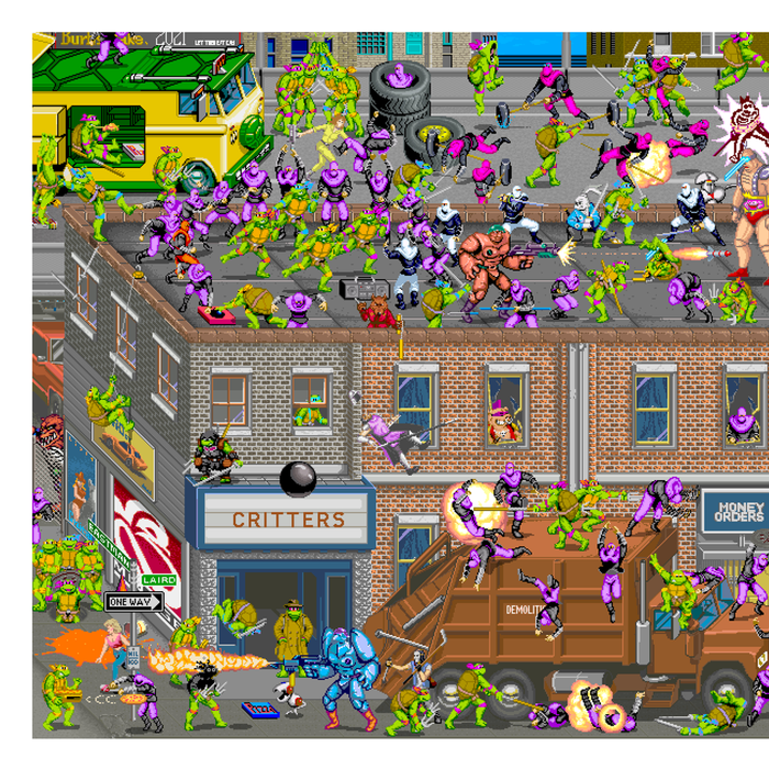 Dcat_Power's tweet photo. #TurtleMania by Aled Lewis #Konami @SlimerErasmus @TatoruzuX  @MyTMNTChannel @Misaori01 @hamato_the @TheOldTurtleDen https://t.co/782m4r26Et