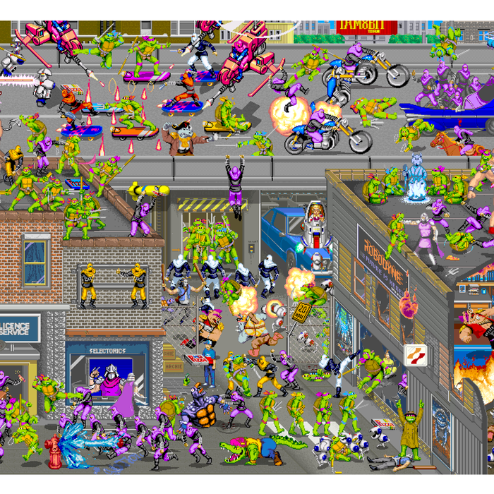 Dcat_Power's tweet photo. #TurtleMania by Aled Lewis #Konami @SlimerErasmus @TatoruzuX  @MyTMNTChannel @Misaori01 @hamato_the @TheOldTurtleDen https://t.co/782m4r26Et
