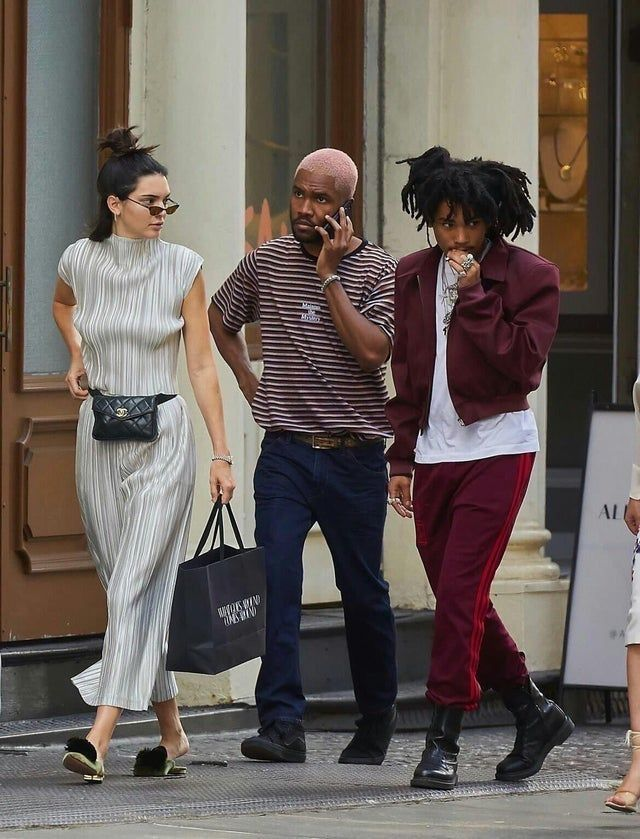Kendall Jenner, Frank Ocean and Luka Sabbat, 2017
