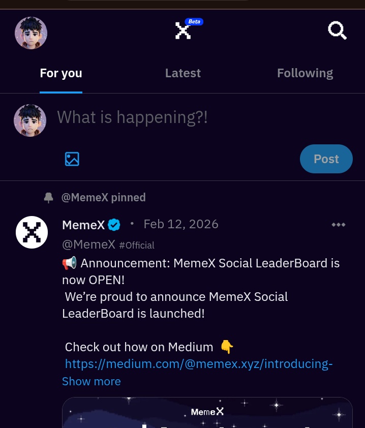 You don’t know how to set up a MemeX account?

Come closer…
It’s simpler than you think.

All you need is:
➥ Your wallet (PC / MetaMask / OKX / Trust Wallet)
➥ Internet connection
➥ A few minutes of attention

> Step 1 👉🏼 Visit MemeX
Head over to the MemeX platform and click