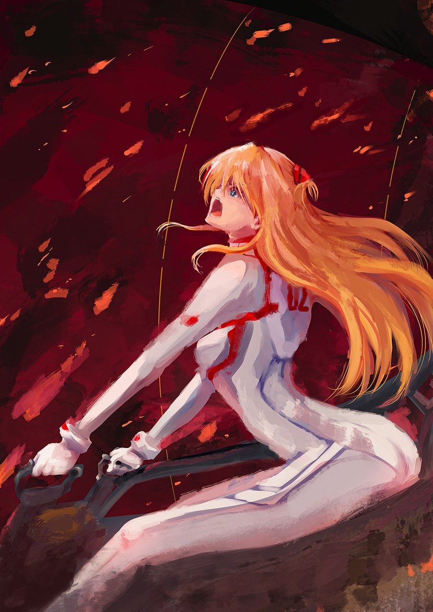 エヴァのアスカ フォトショのブラシ楽しいかも 