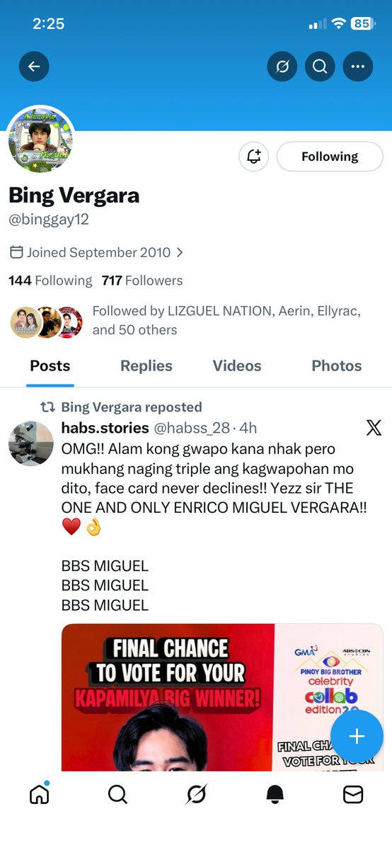 I’m soooo happy na noticed ni Tita Bing yung post ko for Miguel!! Woaah o.a lang pero atleast na noticed HAHAHAHAHA 

<a href="/binggay12/">Bing Vergara</a> thank you poo tita Bing ✨🤩

BBS MIGUEL
BBS MIGUEL
BBS MIGUEL