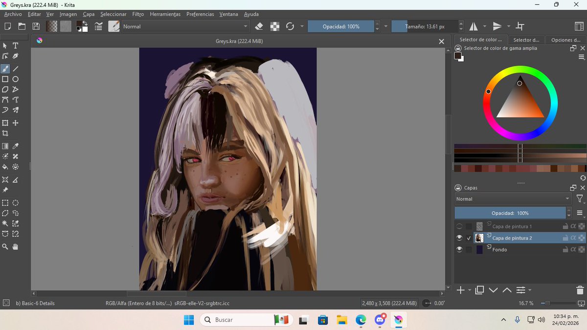 Sigo trabajando... aquí un avance, hago lo que puedo.

#tGreysArt #wipart